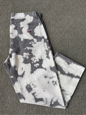 Supreme Gray & White Tie-Dye Straight Jeans